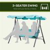 3-Seat Patio Swing Chair