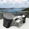 210D Waterproof Outdoor Furniture Cover Windproof Dustproof Patio Furniture Protector Oxford Cloth Garden 2XL Size