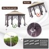 Pop Up Gazebo Party Tent-Coffee and Beige