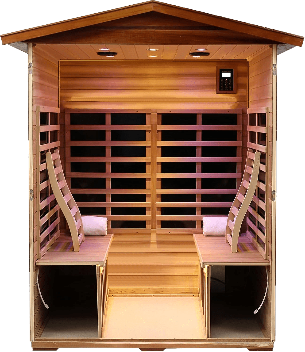 Four person Khaya Far-infrared outdoor sauna room