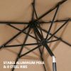 Sunbrella Patio 9 FT Outdoor Market Umbrella with Crank and Push Button Tilt