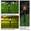 2pcs Solar Bug Zapper Outdoor Lights; Solar Powered Zapper Lamp; For Indoor And Outdoor Use