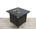 living Source International 25" H x 30" W Steel Propane/Natural Gas Fire Pit Table