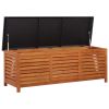 Patio Storage Box 59.1"x19.7"x21.7" Solid Wood Eucalyptus