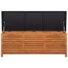 Patio Storage Box 59.1"x19.7"x21.7" Solid Wood Eucalyptus