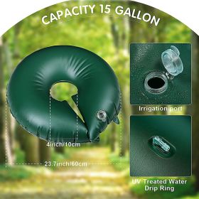 Ring Watering Tree Bag Irrigation Drought Prevention Watering Tree Water Bag (Option: Green-15 Gallon 90CM)