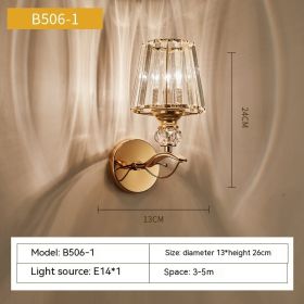 Eye Protection Wall Lamp Simple Modern Stair Aisle Living Room Wall Lamp (Option: Lamp With Switch-506 Single Head)