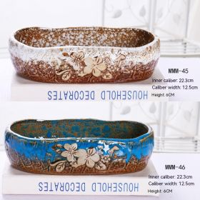 Ceramic Large Diameter Succulent Flowerpot (Option: 90Style-Ceramic)