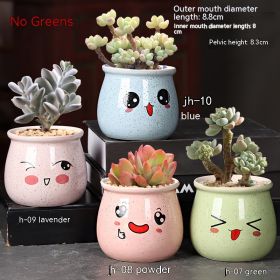 Ceramic Large Diameter Succulent Flowerpot (Option: 2style-Ceramic)