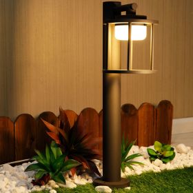 Outdoor Pathway LED Lights IP44 Waterproof Garden Lantern Modern Landscape Lighting (Color: DARK GREY800)