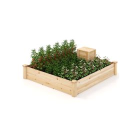 Yard Multi Usage Garden bed with Wooden Planter (Type: Style B, Color: As pic show)