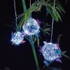 1pc Butterfly Outdoor Decorative Light Solar Hanging Decorative; Outdoor Courtyard; Garden Decorative Lamp With Ball Hanging Tree Lamp; Luminous Butte