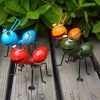 1pc/4pcs, Metal Crafts Creative Ant, Ant Metal Sculpture, Garden Ant Decor, Wall Hanging Decor, Garden Lawn Decor, Indoor Decor, Outdoor Colorful Deco