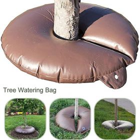 Ring Watering Tree Bag Irrigation Drought Prevention Watering Tree Water Bag (Option: Brown-20 Gallon 120CM)